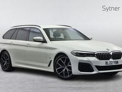 White Used 2022 BMW 520 M Sport Estate | £27,000 (Fair price)