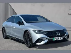 Hightech silver Used 2025 Mercedes EQE350 AMG line Sedan | £57,480 (Good price)