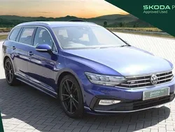 Blue Used 2022 VW Passat R-line Estate | £19,985 (A bit pricey)