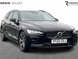Black Used 2022 Volvo V60 R-Design Estate | £23,490 (Fair price)