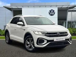 Pure white Used 2022 VW T-Roc R-line SUV | £23,399 (Fair price)