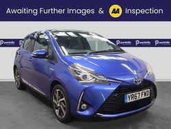 Blue Used 2017 Toyota Yaris Hatchback | £10,230 (Fair price)