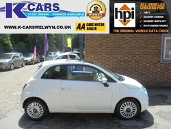 White Used 2013 Fiat 500 Lounge Hatchback | £4,990 (Fair price)