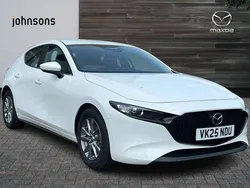 White New 2025 Mazda 3 Prime-Line Hatchback | £18,990 (Super price)