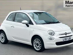 White Used 2018 Fiat 500 Pop Star Hatchback | £5,494 (Fair price)