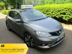 Metallic grey Used 2015 Nissan Pulsar N-TEC Hatchback | £4,990 (Fair price)