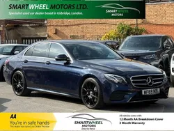 Blue Used 2019 Mercedes E220 AMG line Sedan | £16,840 (Fair price)