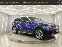 Blue Used 2019 Mercedes GLC220 AMG Line Premium Estate | £22,990 (Expensive)