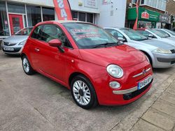Red Used 2014 Fiat 500C Lounge Cabriolet | £6,550 (A bit pricey)
