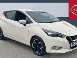 White Used 2021 Nissan Micra Acenta Hatchback | £10,274 (Fair price)