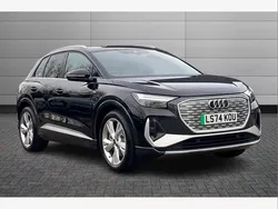 Black Used 2024 Audi Q4 e-tron S-Line SUV | £36,150 (Good price)