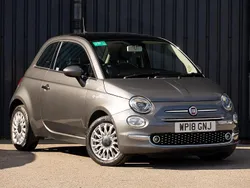 Grey Used 2018 Fiat 500 Lounge Hatchback | £7,998 (A bit pricey)