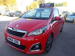 Red Used 2016 Peugeot 108 Allure Hatchback | £6,495 (Expensive)