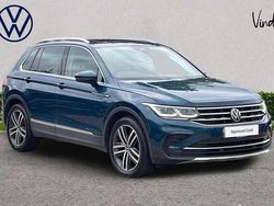Blue Used 2021 VW Tiguan Elegance SUV | £20,325 (Fair price)