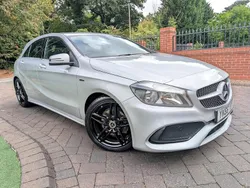 Polar silver Used 2016 Mercedes A200 AMG line Hatchback | £8,275 (Fair price)