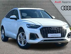 White Used 2022 Audi Q5 Sportback S-Line SUV | £31,992 (Good price)