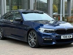 Blue Used 2018 BMW 540 M Sport Sedan | £18,190 (Fair price)