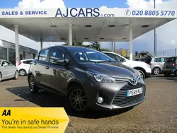 Grey Used 2015 Toyota Yaris Hatchback | £6,450 (Fair price)