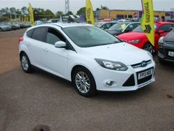 White Used 2013 Ford Focus Titanium Hatchback | £5,995 (A bit pricey)