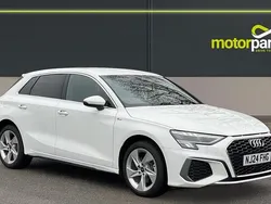 White Used 2024 Audi A3 e-tron S-Line Hatchback | £23,500 (Good price)