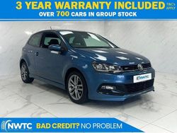 Blue Used 2015 VW Polo R-line Hatchback | £4,895 (A bit pricey)