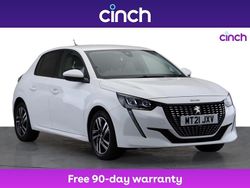 White Used 2021 Peugeot 208 Allure Hatchback | £12,299 (Fair price)