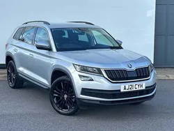 Brilliant silver metallic Used 2021 Skoda Kodiaq SE L SUV | £19,995 (Fair price)