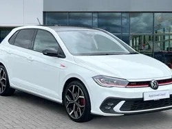 Pure white deep black pearl Used 2022 VW Polo GTI Hatchback | £22,126 (Fair price)