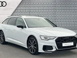 White Used 2025 Audi A6 Black Edition Estate | £38,806 (Fair price)