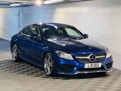 Blue Used 2018 Mercedes C220 AMG line Coupe | £10,989