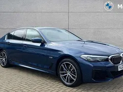 Blue Used 2022 BMW 530e M Sport Sedan | £28,590 (Fair price)