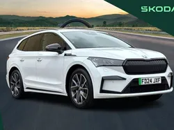 White New 2024 Skoda Enyaq iV SportlinePlus SUV | £33,795 (Good price)