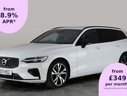 White Used 2021 Volvo V60 R-Design Estate | £22,573 (Fair price)