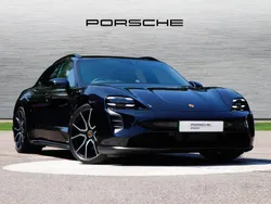 Jet black metallic Used 2024 Porsche Taycan 4S Sport Turismo Sedan | £69,900 (Good price)