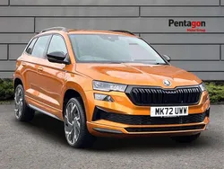 Orange Used 2022 Skoda Karoq SportLine SUV | £23,595 (Fair price)