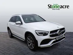 White Used 2019 Mercedes GLC300 AMG Line Premium Plus Estate | £28,495 (Fair price)