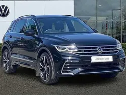 Deep black Used 2022 VW Tiguan R-line SUV | £25,992 (Fair price)