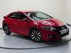 Red Used 2015 Honda Civic SE Plus Hatchback | £9,995 (Fair price)