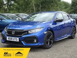Blue Used 2018 Honda Civic SR Hatchback | £10,995 (Good price)