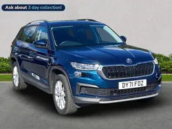 Petrol blue metallic Used 2021 Skoda Kodiaq SE SUV | £19,566 (Fair price)
