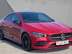 Designo patagonia red Used 2023 Mercedes CLA180 AMG Line Premium Plus Sedan | £31,195 (A bit pricey)