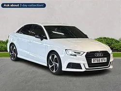 White Used 2018 Audi A3 Black Edition Sedan | £13,989 (Fair price)