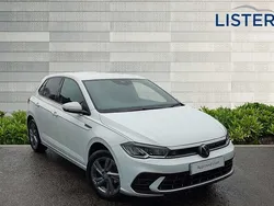 Pure white Used 2024 VW Polo R-line Hatchback | £21,490 (Expensive)