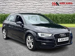 Black Used 2014 Audi A3 Sportback S-Line Hatchback | £8,500 (Fair price)