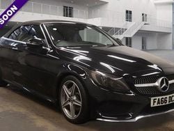 Black Used 2017 Mercedes C220 AMG line Cabriolet | £13,995 (Fair price)
