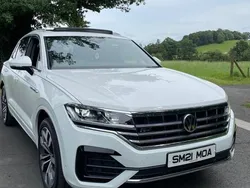 White Used 2021 VW Touareg R-line SUV | £36,495 (Fair price)