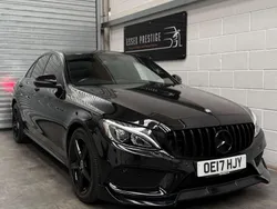 Black Used 2017 Mercedes C220 AMG line Sedan | £13,989 (Fair price)
