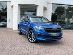 Race blue Used 2022 Skoda Kodiaq SportLine SUV | £30,990 (Fair price)