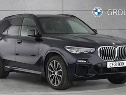 Black Used 2021 BMW X5 M Sport SUV | £43,850 (Fair price)