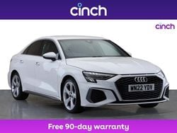 White Used 2022 Audi A3 S-Line Sedan | £21,599 (Fair price)